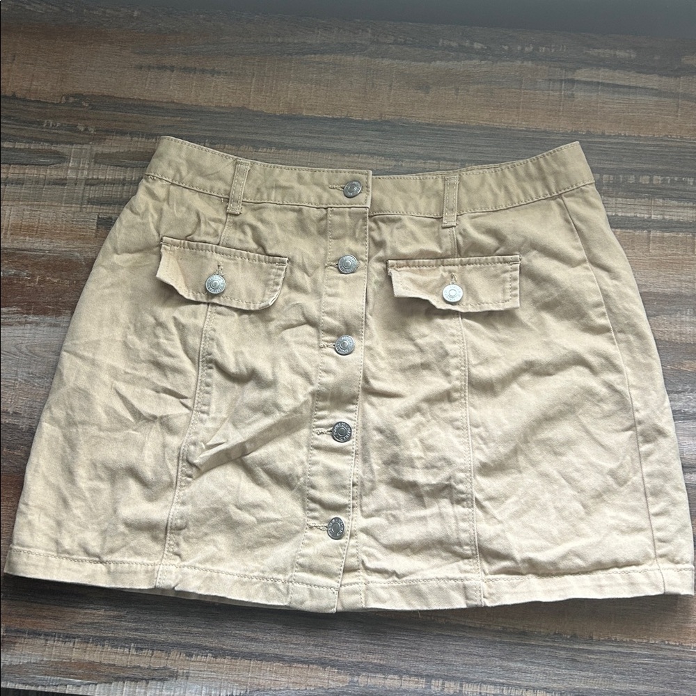 Forever 21 Khaki Cargo Skirt